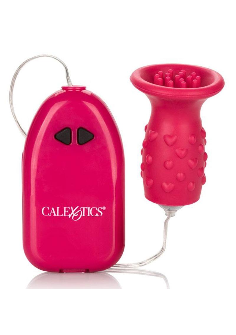 Pleasure Kiss Massager with Remote Control - Pink