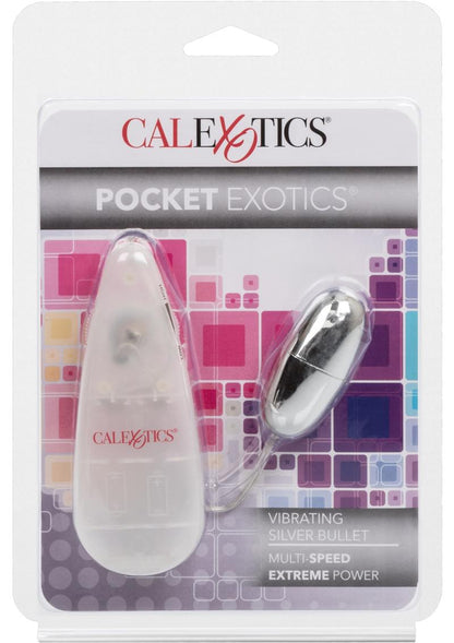 Pocket Exotics Vibrating Silver Bullet - Silver