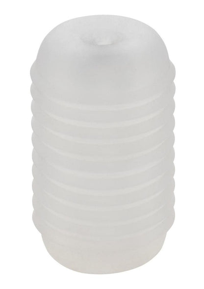 Pop Sock Ribbed Stroker - Clear