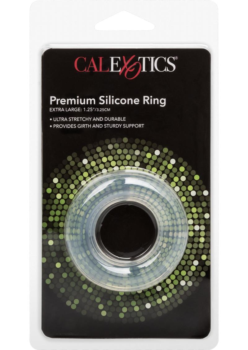 Premium Silicone Cock Ring - Clear - XLarge