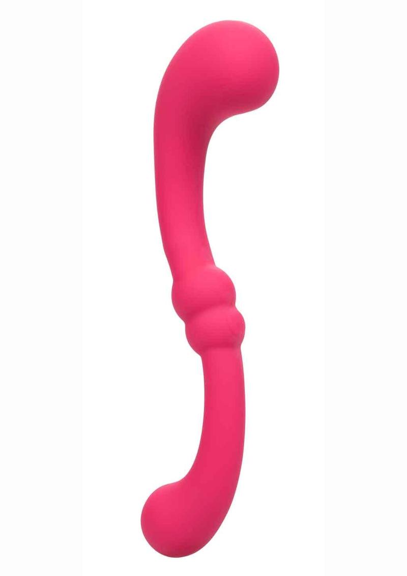 Pretty Little Wands Curvy Rechargeable Silicone Vibrator - Red