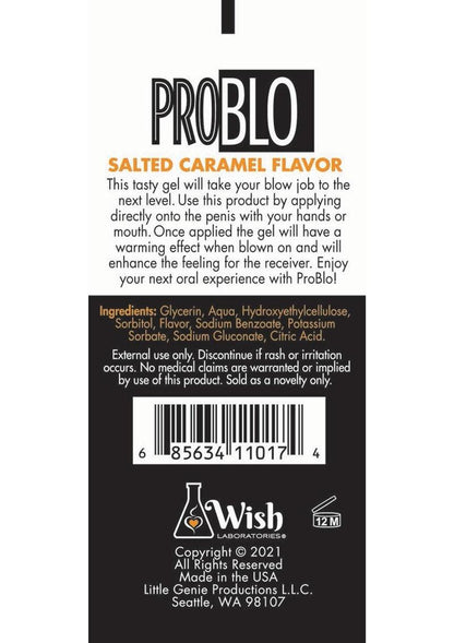 Problo Oral Pleasure Flavored Gel 1.5oz - Salted Caramel