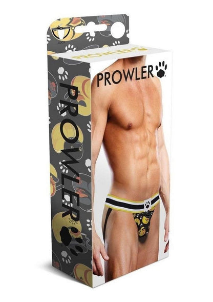 Prowler BDSM Rubber Ducks Jock - Black/Yellow - Small