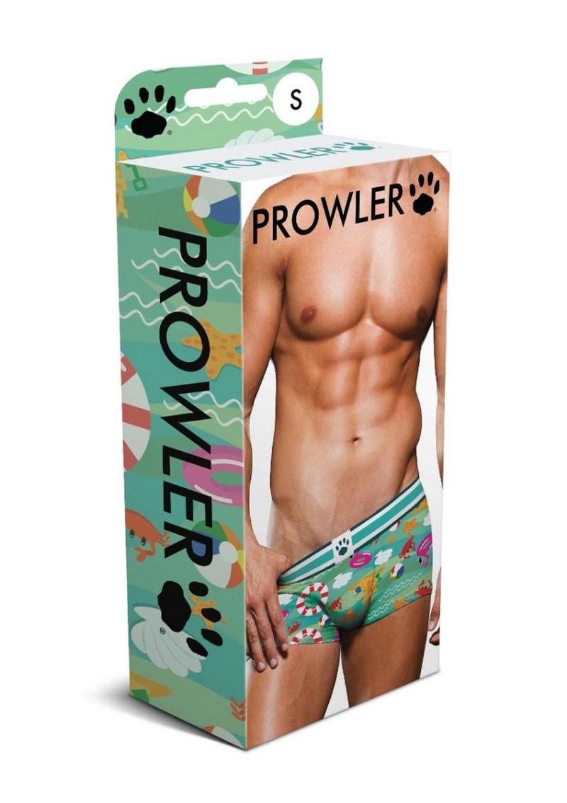 Prowler Beach Trunk - Aqua/Green - Medium