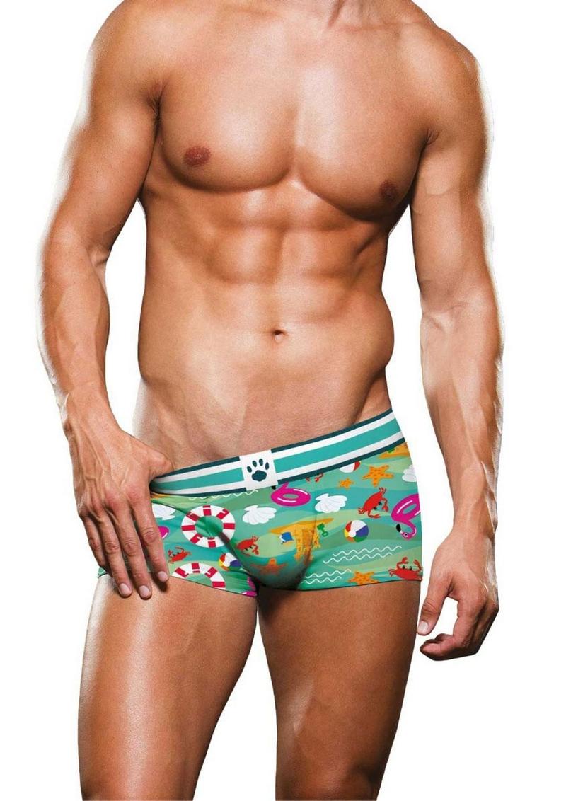 Prowler Beach Trunk - Aqua/Green - XLarge