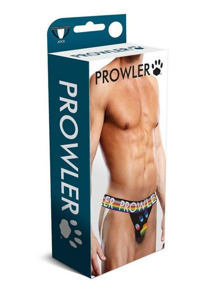 Prowler Black Oversized Paw Jock - Black/Multicolor/Rainbow - Small