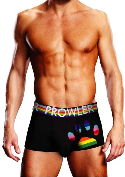 Prowler Black Oversized Paw Trunk - Black/Multicolor/Rainbow - Medium