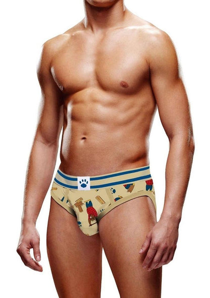 Prowler Lumberbear Brief - Blue/Brown - Medium