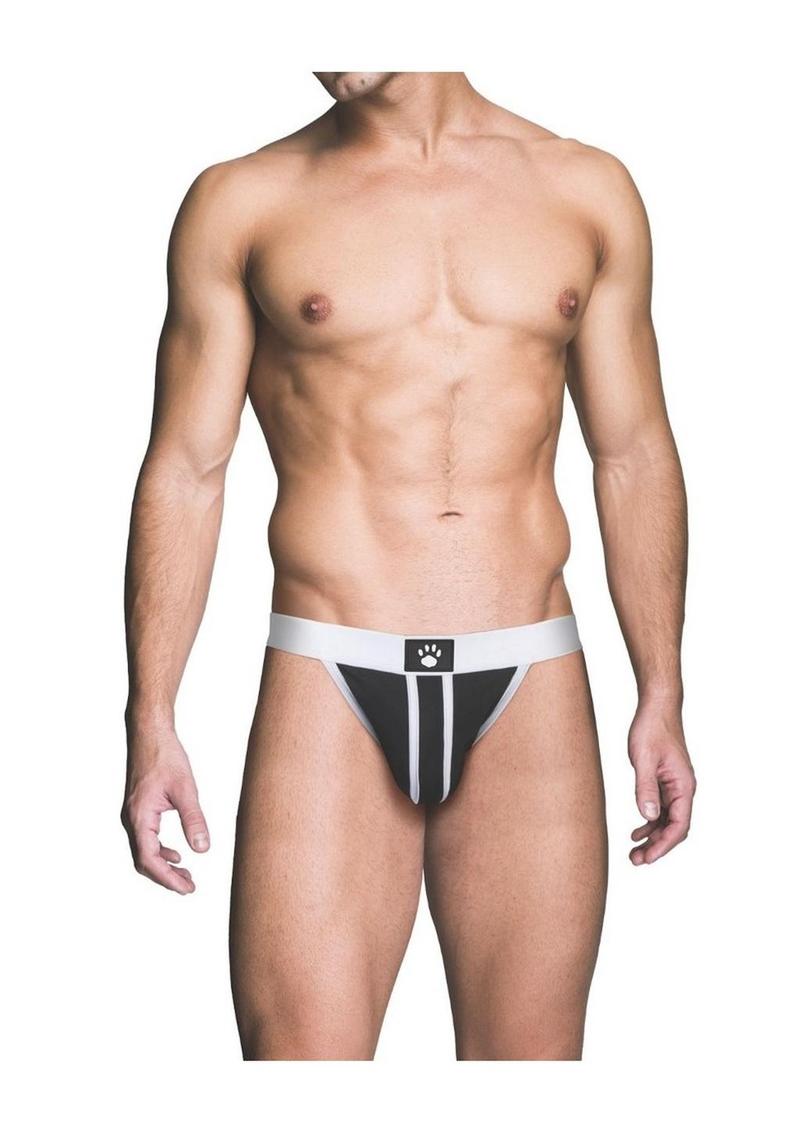 Prowler Red Ass-Less Jock - Black/White - Small