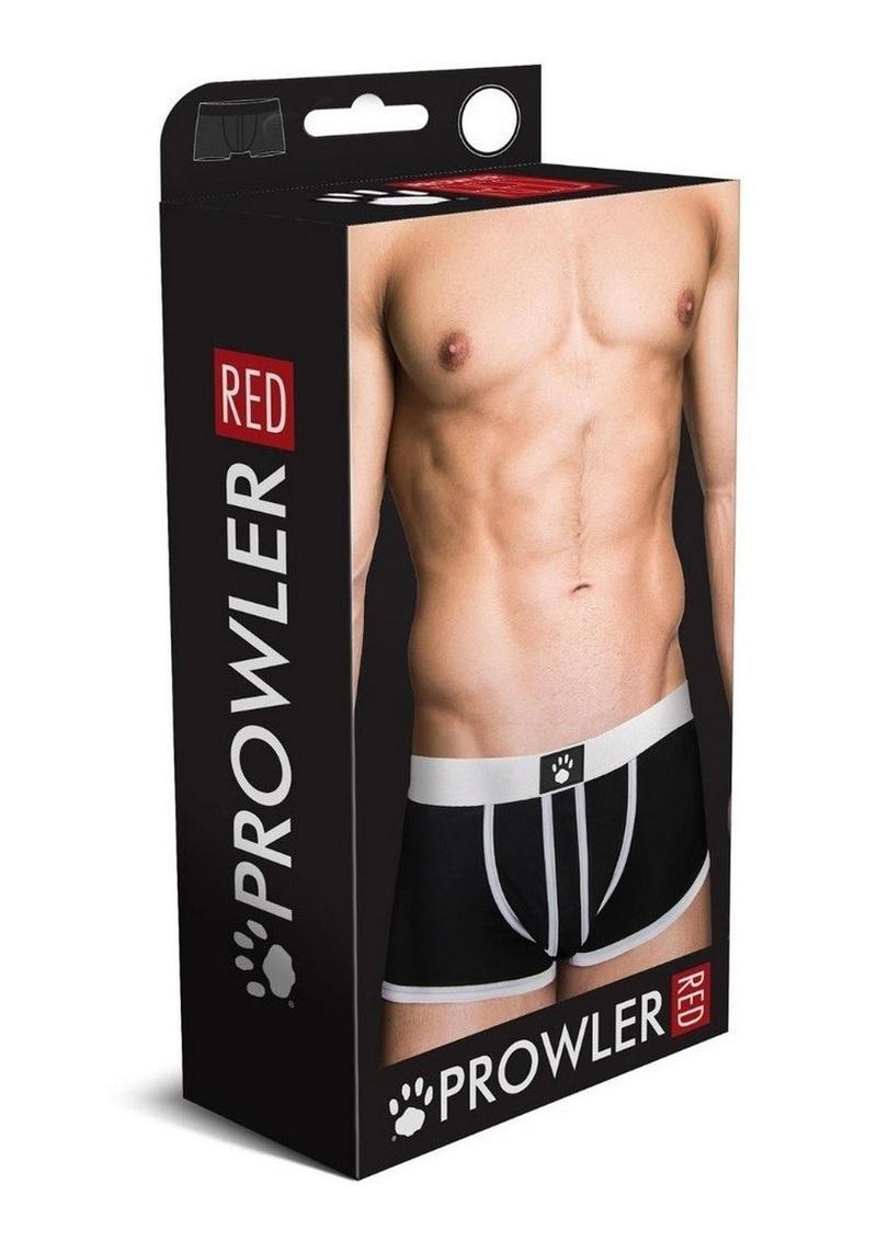 Prowler Red Ass-Less Trunk - Black/White - Large