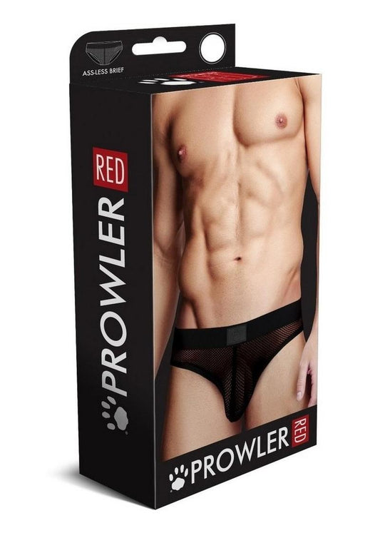 Prowler Red Ass Less Brief Blk Sm