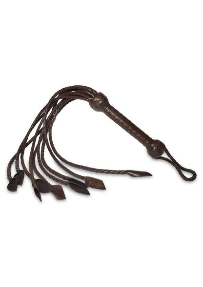 Prowler Red Leather Flogger - Brown