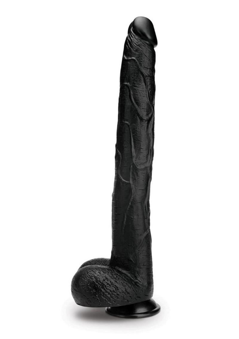 Prowler Red The Destroyer Realistic Dildo with Suction Cup - Black - 15in