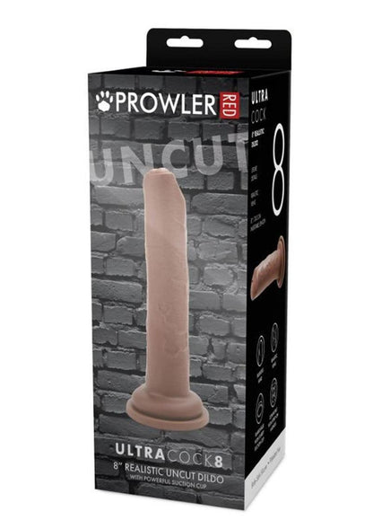 Prowler Red Uncut Ultra Cock Realistic Dildo - Caramel - 8in