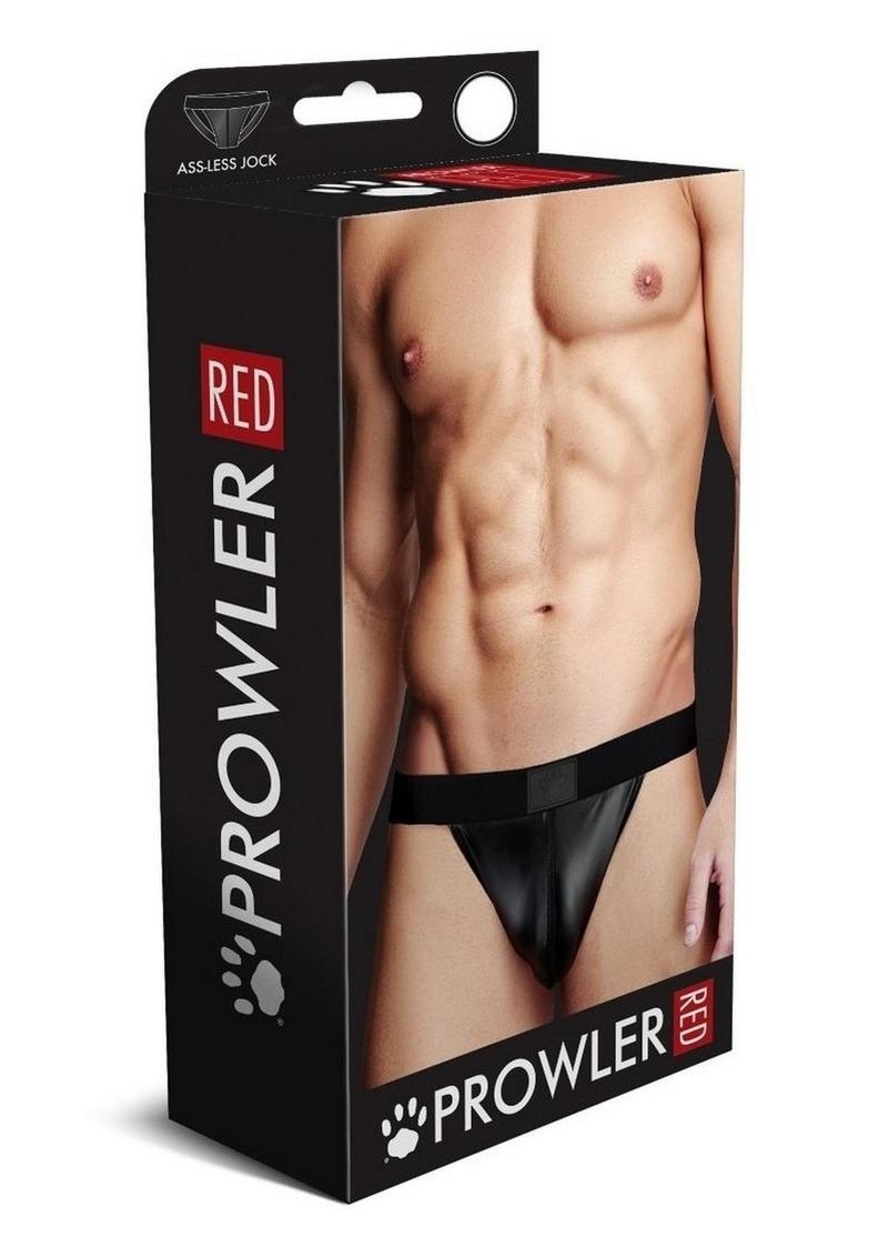 Prowler Red Wetlook Ass-Less Jock - Black - Medium