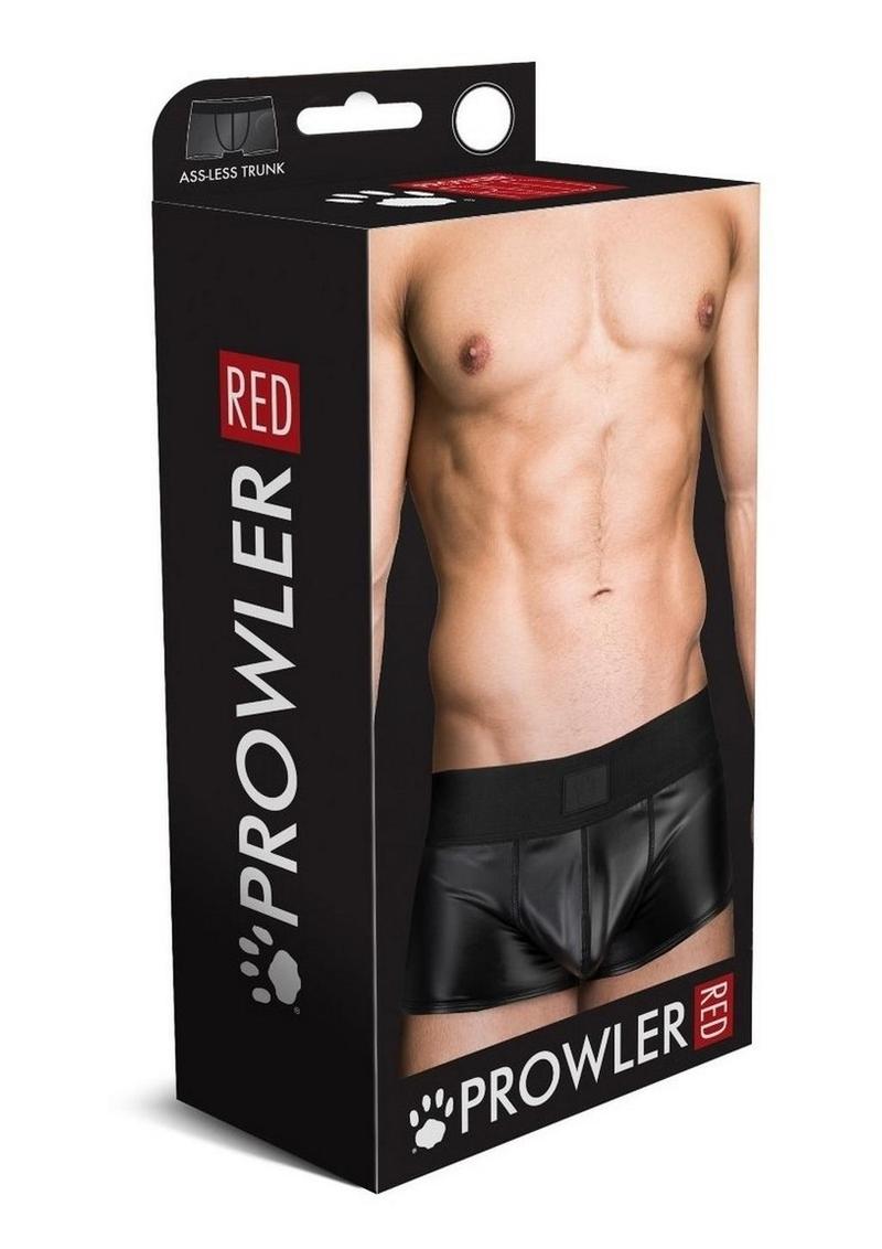 Prowler Red Wetlook Ass-Less Trunk - Black - XXLarge