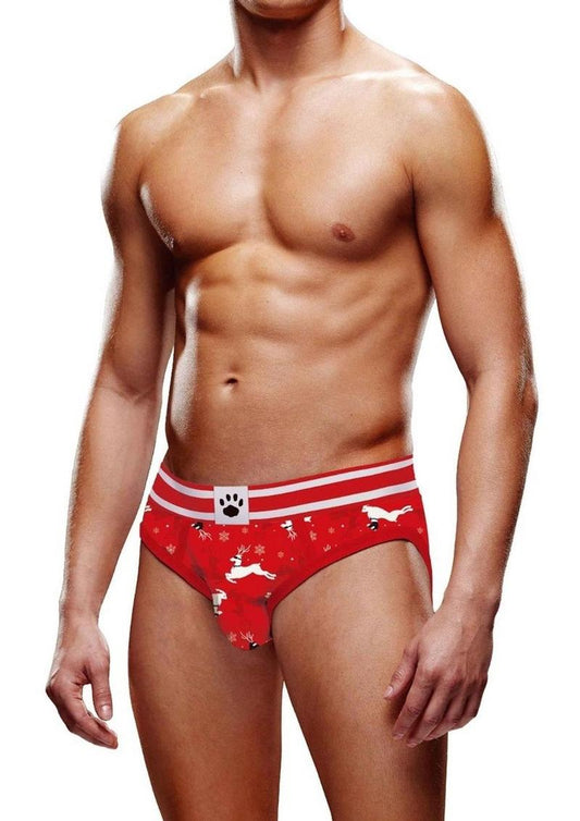 Prowler Reindeer Brief - Black/Red - XSmall