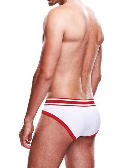 Prowler White/Red Brief