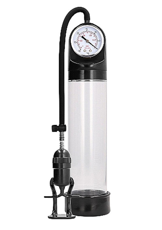 Pumped By Shots Deluxe Penis Pump with Advanced Psi Gauge - Clear