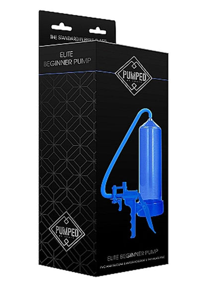 Pumped By Shots Elite Beginner Penis Pump - Blue