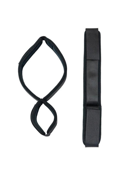 Punishment Thigh to Wrist Restraints - Black