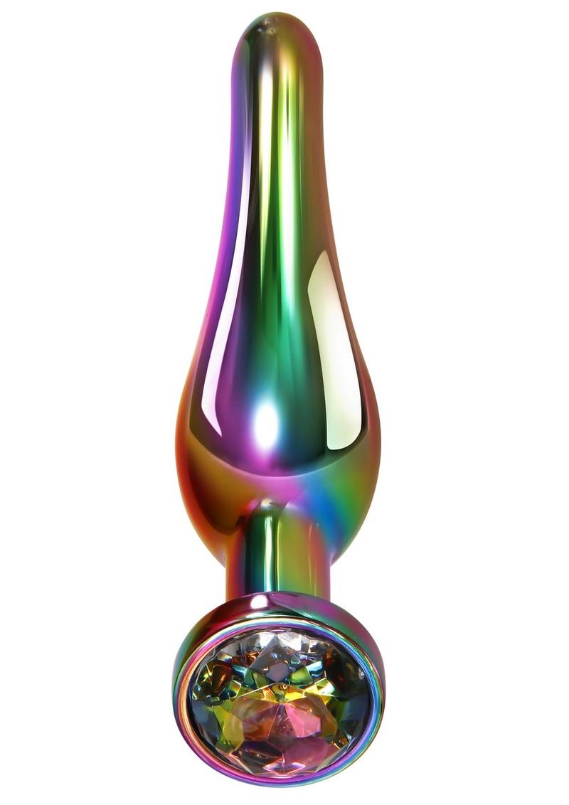 Rainbow Metal Anal Plug