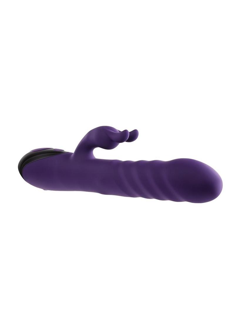 Rascally Rabbit Rechargeable Silicone Thrusting Rotating Vibrator