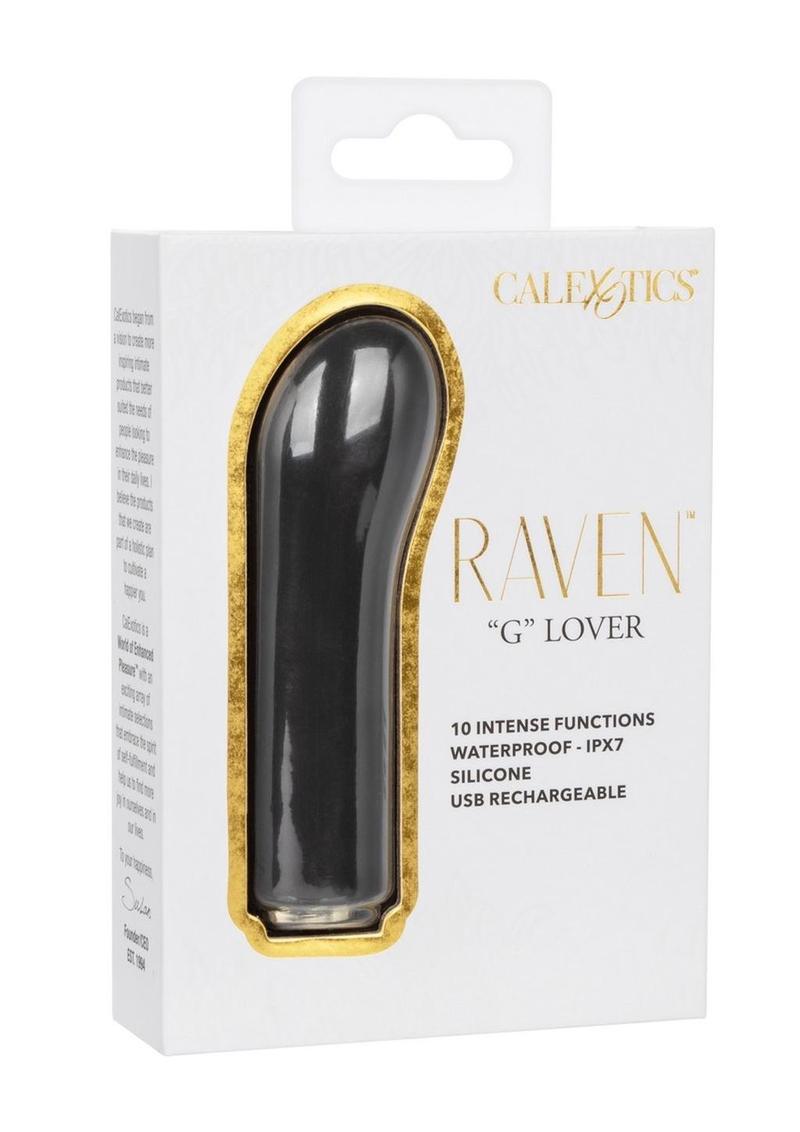 Raven G Lover Silicone Rechargeable G-Spot Vibrator - Black