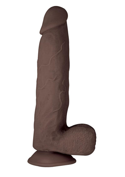 Realcocks Dual Layered #7 Bendable Dildo - Brown/Chocolate - 8.5in