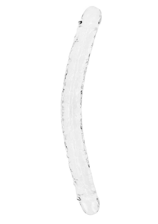 Realrock Crystal Clear Double Dong - Clear - 18in