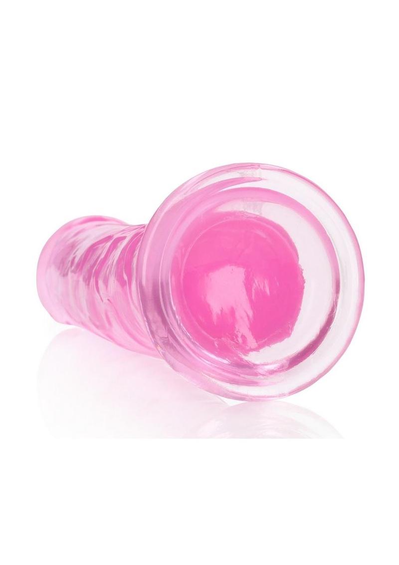 Realrock Crystal Clear Straight No Balls Dildo