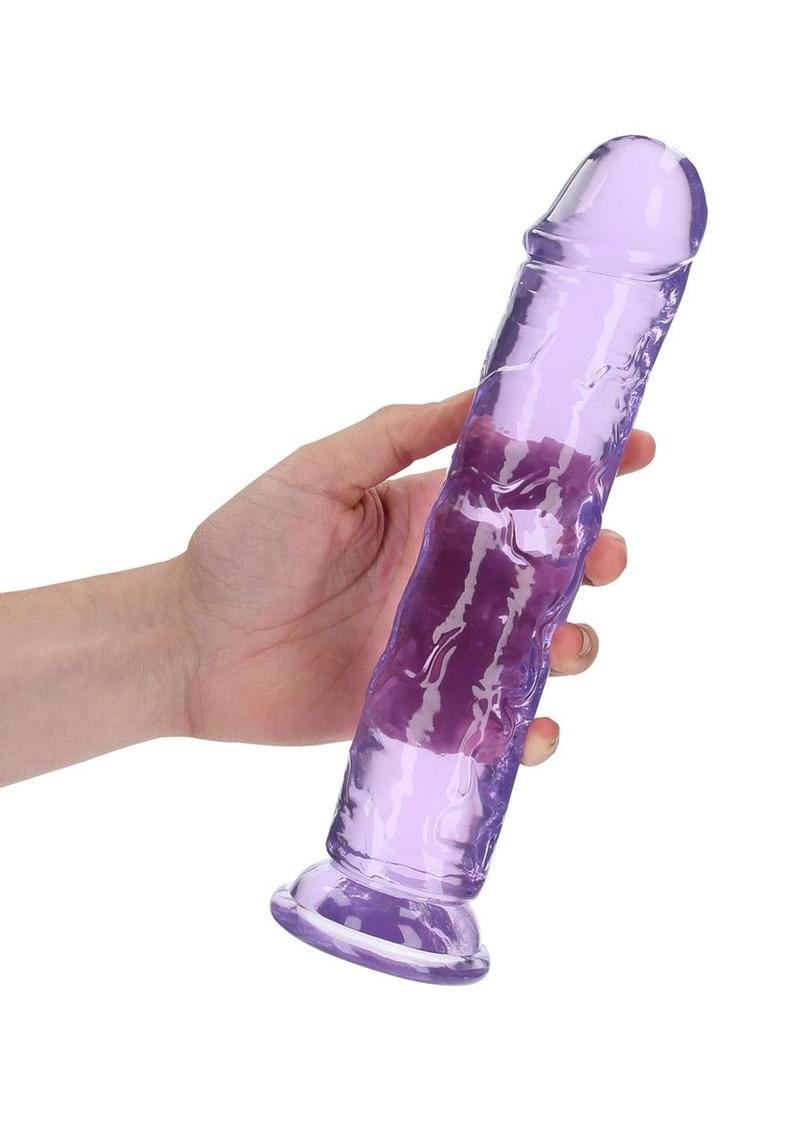 Realrock Crystal Clear Straight No Balls Dildo