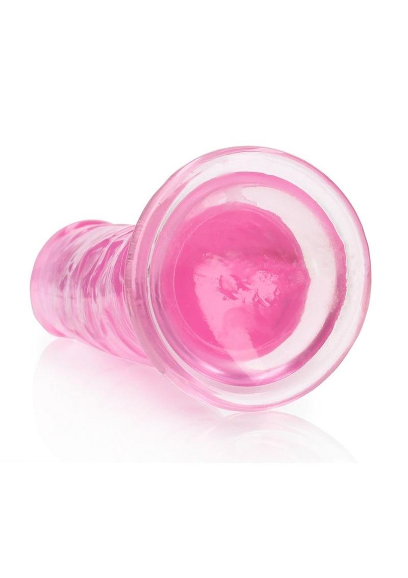 Realrock Crystal Clear Straight No Balls Dildo