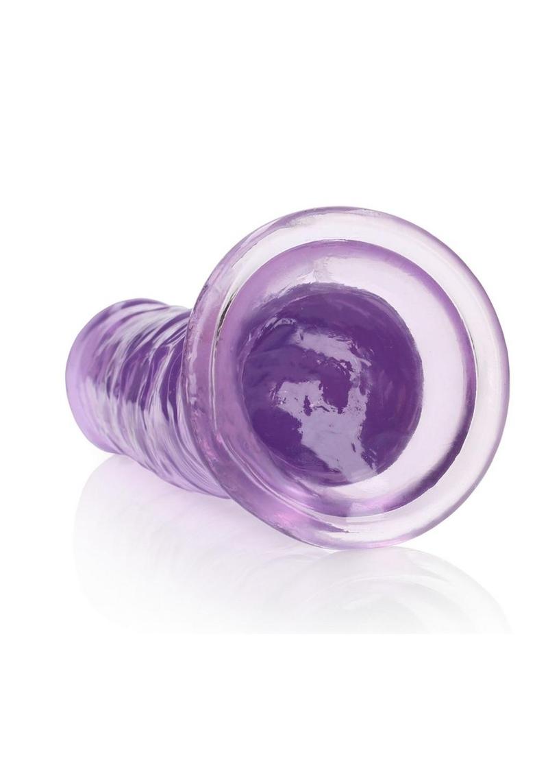 Realrock Crystal Clear Straight No Balls Dildo