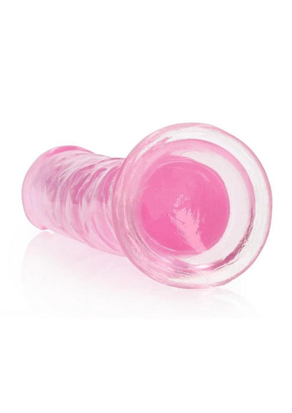 Realrock Crystal Clear Straight No Balls Dildo