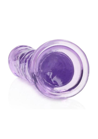 Realrock Crystal Clear Straight No Balls Dildo