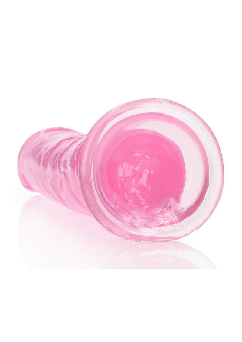 Realrock Crystal Clear Straight No Balls Dildo