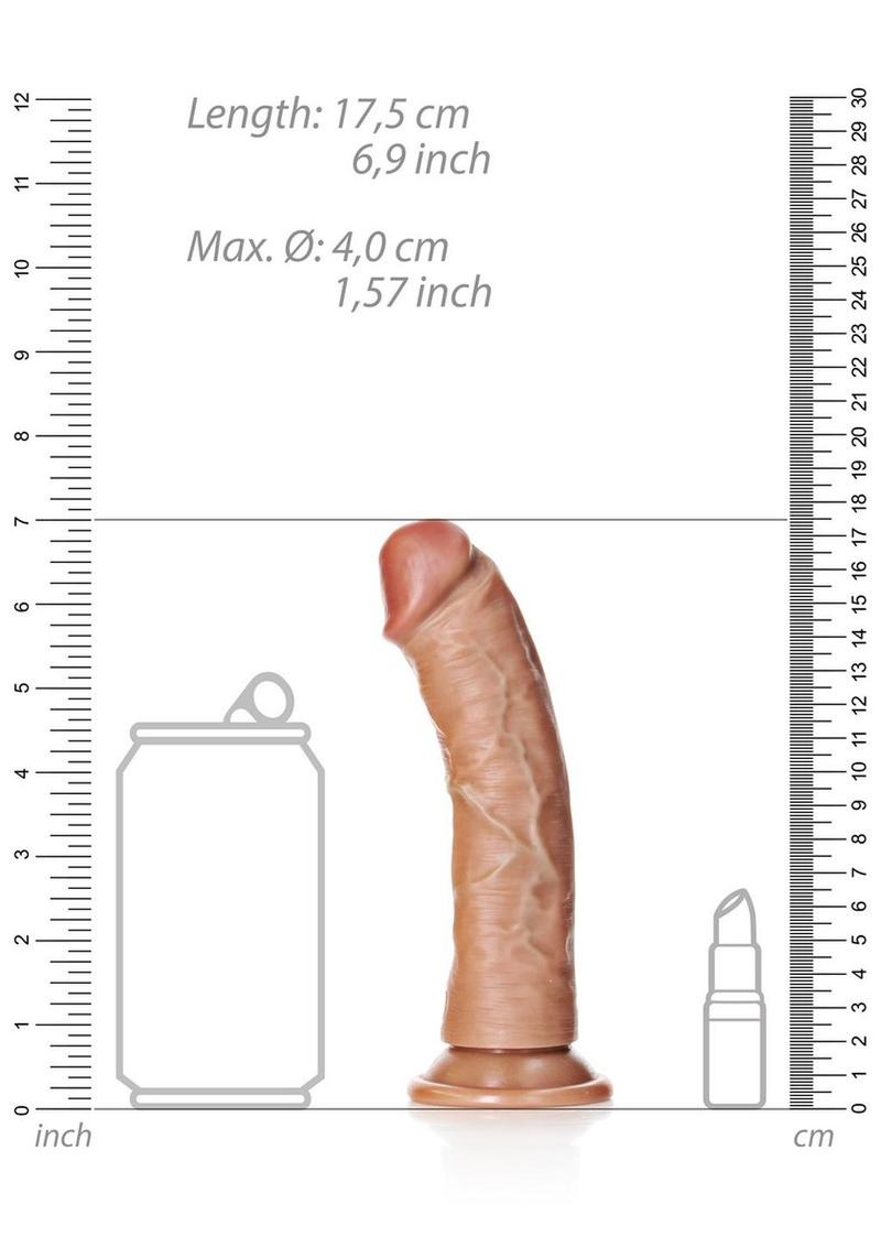 Realrock Curved Realistic Dildo with Suction Cup