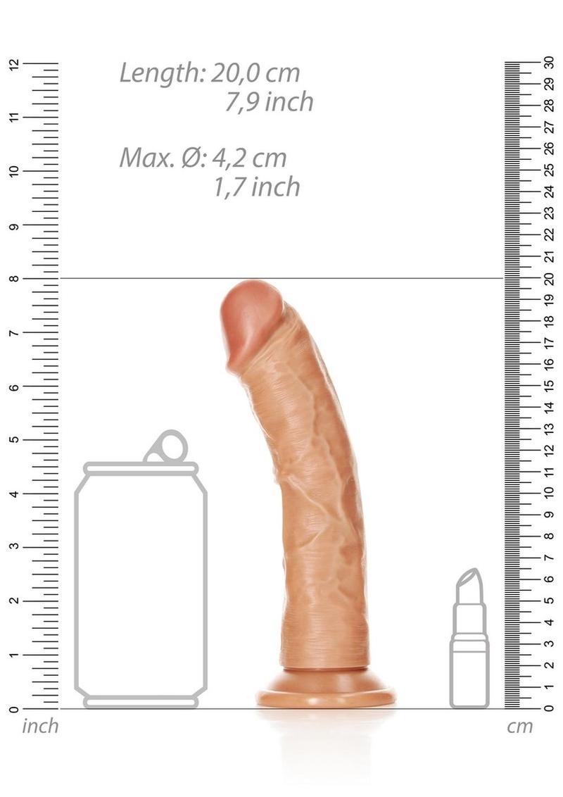 Realrock Curved Realistic Dildo with Suction Cup