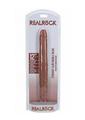 Realrock Realistic Skin Slim Double Ended Dong - Caramel/Tan - 12in