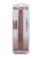 Realrock Realistic Skin Thick Double Ended Dong - Caramel - 16in