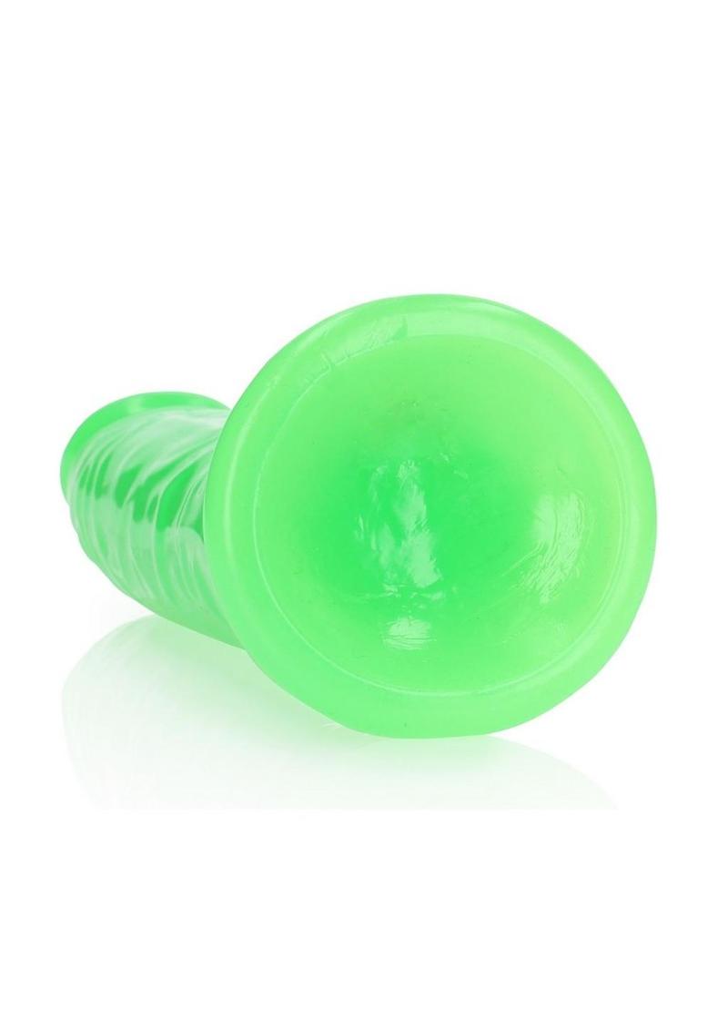 Realrock Slim Glow In The Dark Dildo with Suction Cup