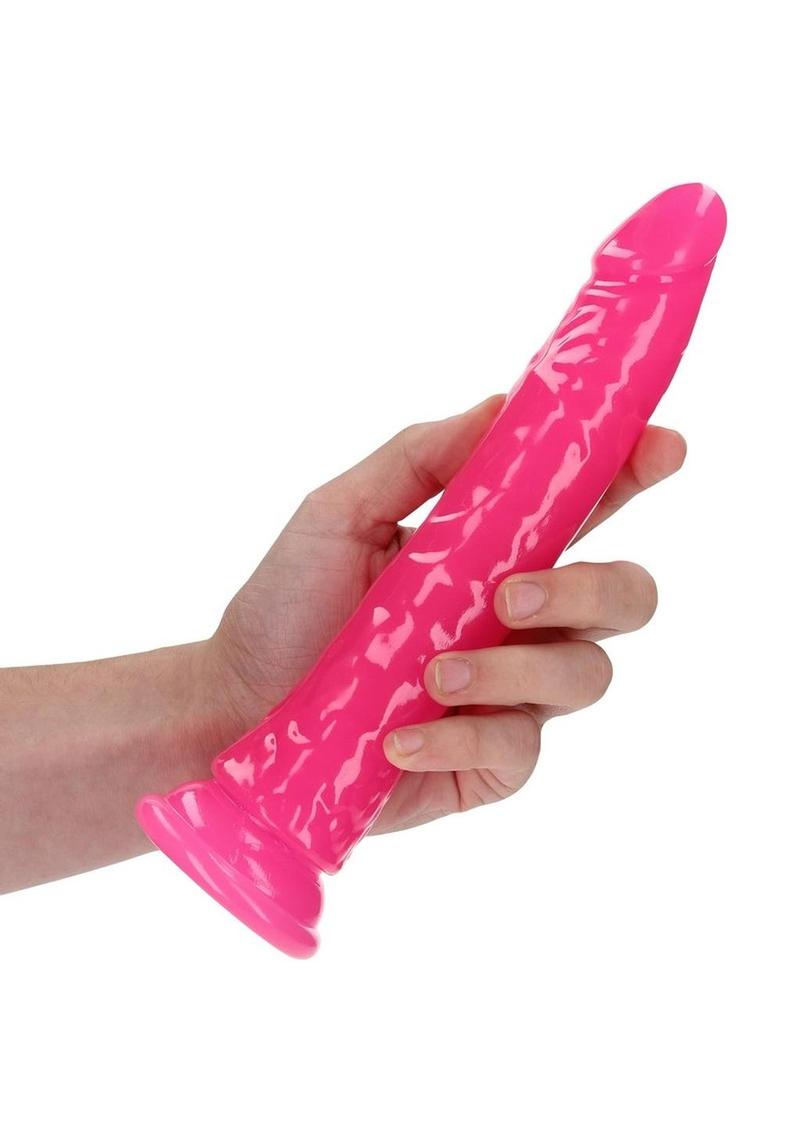 Realrock Slim Glow In The Dark Dildo with Suction Cup