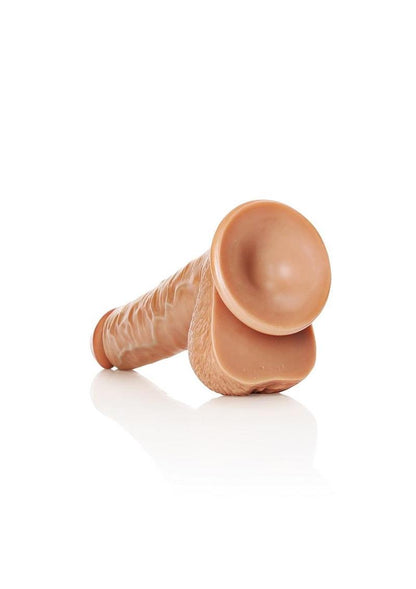 Realrock Straight Realistic Dildo with Balls and Suction Cup