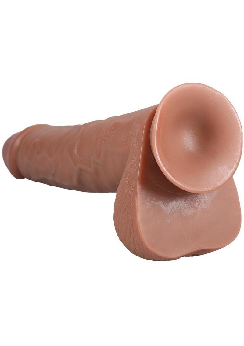 Realrock Ultra Realistic Skin Extra Large Straight Dildo with Balls and Suction Cup