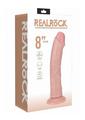 Realrock Vibrating and Rotating Cock Regular Curved - Vanilla - 8in