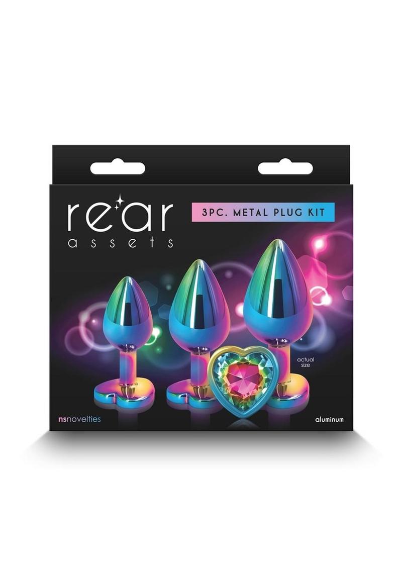 Rear Assets Aluminum Anal Plug Trainer Kit - Multicolor - 3 Pieces