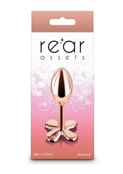 Rear Assets Clover Aluminum Anal Plug - Rose Gold