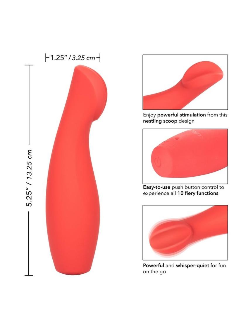 Red Hot Ignite Clitoral Stimulation Silicone Rechargeable Waterproof