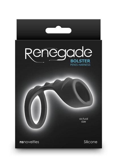 Renegade Bolster Silicone Cock Ring - Black